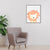 Tropical Animal Wrapped Canvas Textured Kids Style Bedroom Painting in Light Color Orange Red Clearhalo 'Art Gallery' 'Canvas Art' 'Kids' Arts' 1956602
