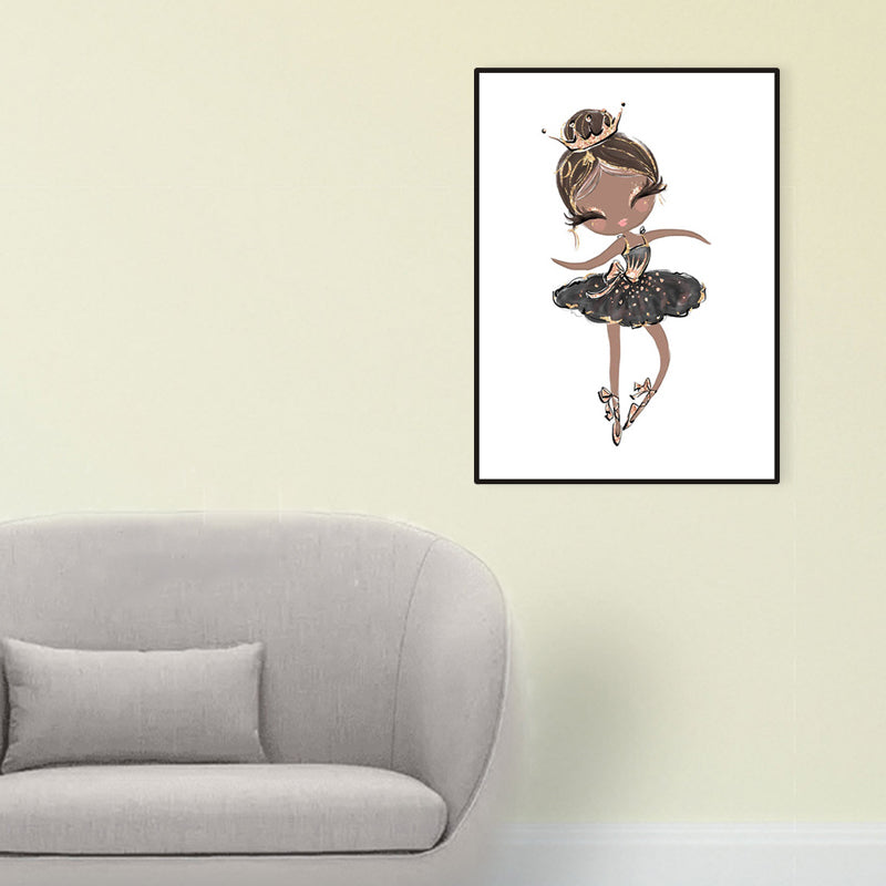 Kids Style Lively Dancing Canvas Soft Color Textured Painting for Bedroom, Multiple Sizes Clearhalo 'Art Gallery' 'Canvas Art' 'Kids' Arts' 1956647