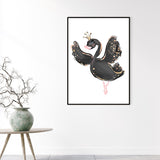 Kids Style Lively Dancing Canvas Soft Color Textured Painting for Bedroom, Multiple Sizes Black Clearhalo 'Art Gallery' 'Canvas Art' 'Kids' Arts' 1956654