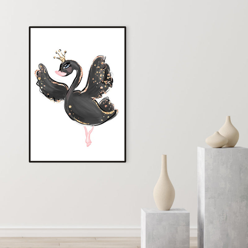 Kids Style Lively Dancing Canvas Soft Color Textured Painting for Bedroom, Multiple Sizes Clearhalo 'Art Gallery' 'Canvas Art' 'Kids' Arts' 1956655