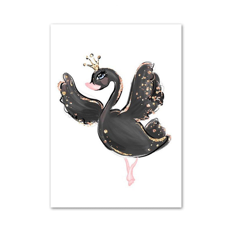 Kids Style Lively Dancing Canvas Soft Color Textured Painting for Bedroom, Multiple Sizes Clearhalo 'Art Gallery' 'Canvas Art' 'Kids' Arts' 1956657