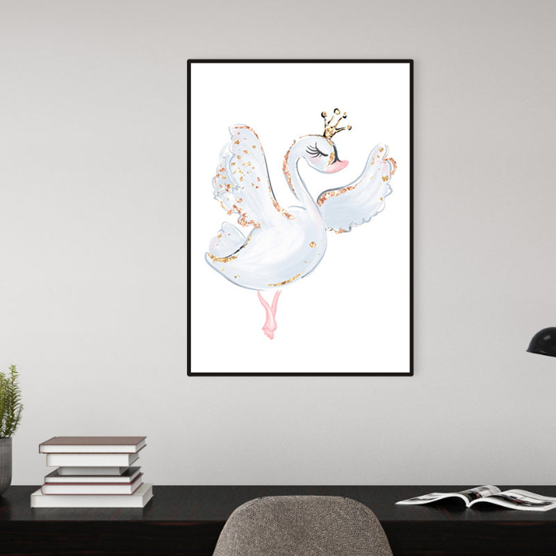 Kids Style Lively Dancing Canvas Soft Color Textured Painting for Bedroom, Multiple Sizes Clearhalo 'Art Gallery' 'Canvas Art' 'Kids' Arts' 1956659