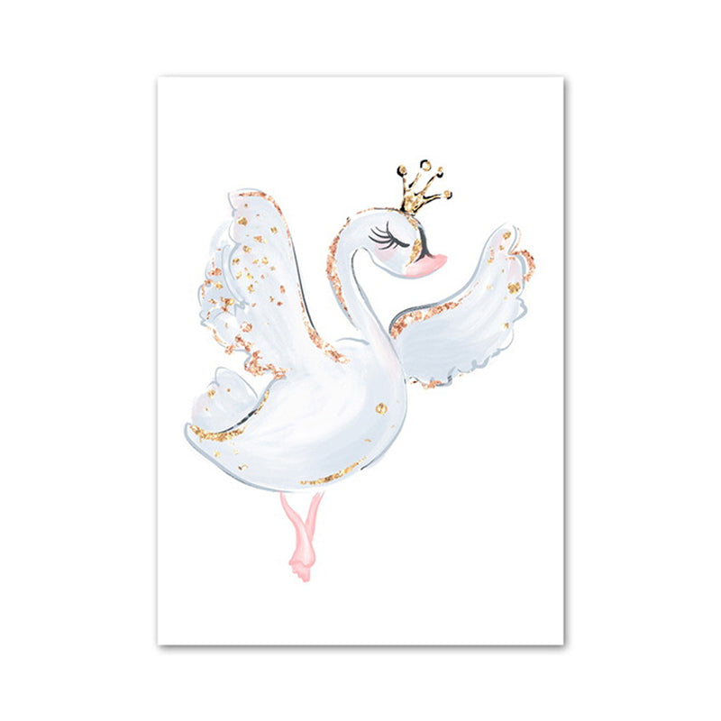 Kids Style Lively Dancing Canvas Soft Color Textured Painting for Bedroom, Multiple Sizes Clearhalo 'Art Gallery' 'Canvas Art' 'Kids' Arts' 1956661