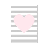 Illustrated Abstract Wall Decor Textured Children's Art Girls Bedroom Canvas in Pink Clearhalo 'Art Gallery' 'Canvas Art' 'Kids' Arts' 1956746