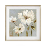 Traditional Style Flower Canvas Wall Art Light Color Textured Painting for Bedroom Clearhalo 'Art Gallery' 'Canvas Art' 'Traditional' Arts' 1956769