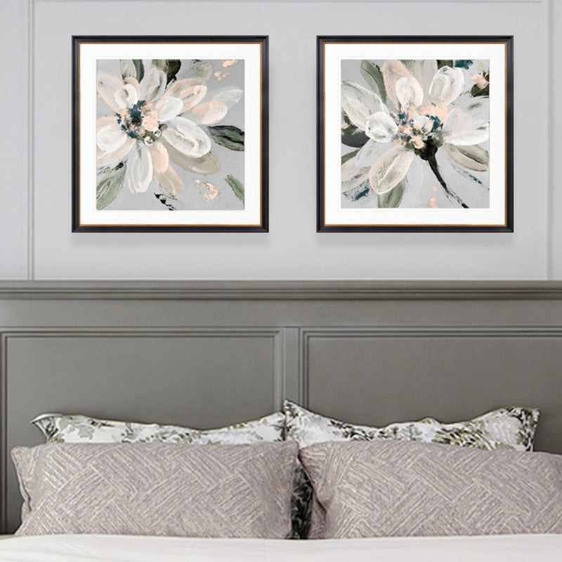 Contemporary Bloomy Flower Canvas Print Textured Soft Color Painting for Home Interior Clearhalo 'Art Gallery' 'Canvas Art' 'Contemporary Art Gallery' 'Modern' Arts' 1956772