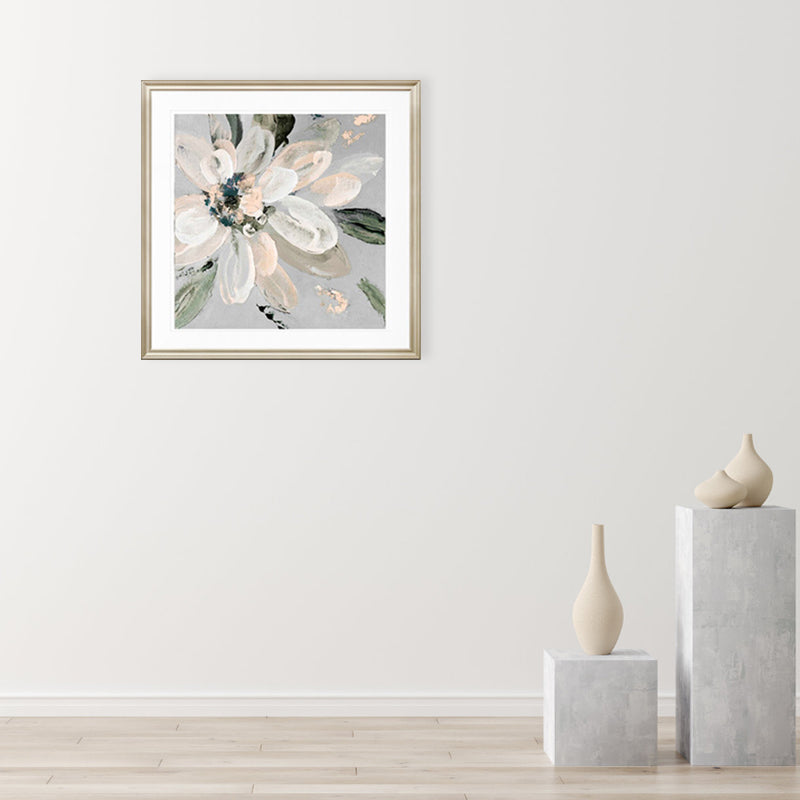 Contemporary Bloomy Flower Canvas Print Textured Soft Color Painting for Home Interior Clearhalo 'Art Gallery' 'Canvas Art' 'Contemporary Art Gallery' 'Modern' Arts' 1956778