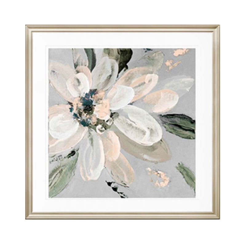 Contemporary Bloomy Flower Canvas Print Textured Soft Color Painting for Home Interior Clearhalo 'Art Gallery' 'Canvas Art' 'Contemporary Art Gallery' 'Modern' Arts' 1956780