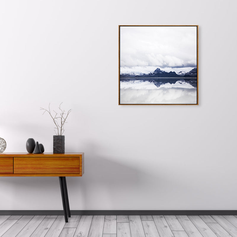 Soft Color Contemporary Wall Art Photo Vast Ocean View Canvas Print for Study Room Clearhalo 'Art Gallery' 'Canvas Art' 'Contemporary Art Gallery' 'Modern' Arts' 1956822