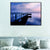 Bridge to Sea Contemporary Landscape Canvas Art Sitting Room Wall Decor in Pastel Color Dark Blue Clearhalo 'Art Gallery' 'Canvas Art' 'Contemporary Art Gallery' 'Modern' Arts' 1956841