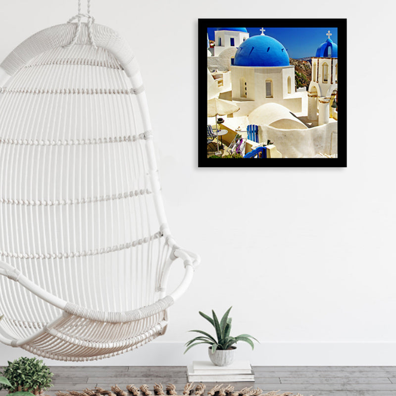 Soft Color Famous Building Wall Decor Landmark Global Inspired Textured Canvas for Parlor Clearhalo 'Arts' 'Canvas Art' 1956855