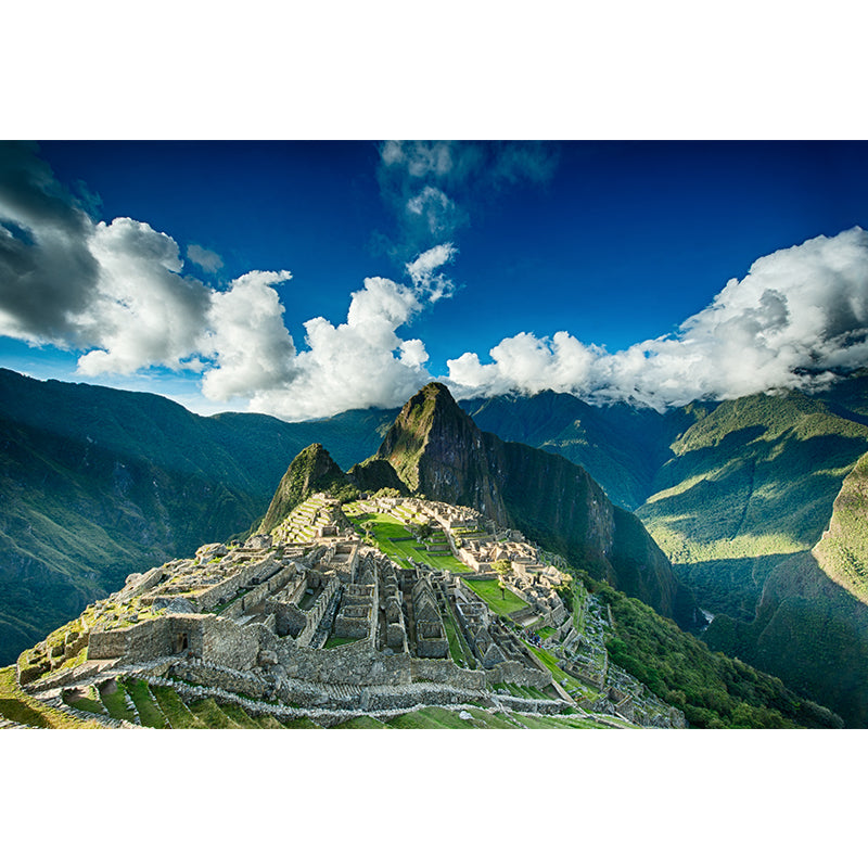 Photo Mountain View Wall Mural Decal Huge Wall Art for Sitting Room, Made to Measure Clearhalo 'Wall Decor' 'Wall Mural' 1957039