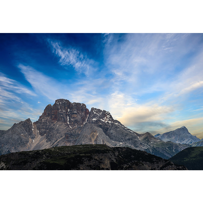 Photo Mountain View Wall Mural Decal Huge Wall Art for Sitting Room, Made to Measure Clearhalo 'Wall Decor' 'Wall Mural' 1957044