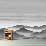 Photo Mountain View Wall Mural Decal Huge Wall Art for Sitting Room, Made to Measure Clearhalo 'Wall Decor' 'Wall Mural' 1957048