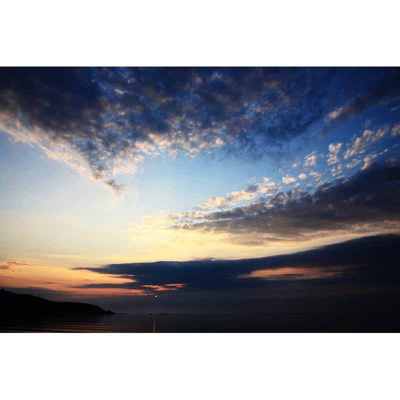 Modern Scenery Evening Clouds Mural Pastel Color Water-Proof Wall Art for Bedroom Clearhalo 'Wall Decor' 'Wall Mural' 1957129