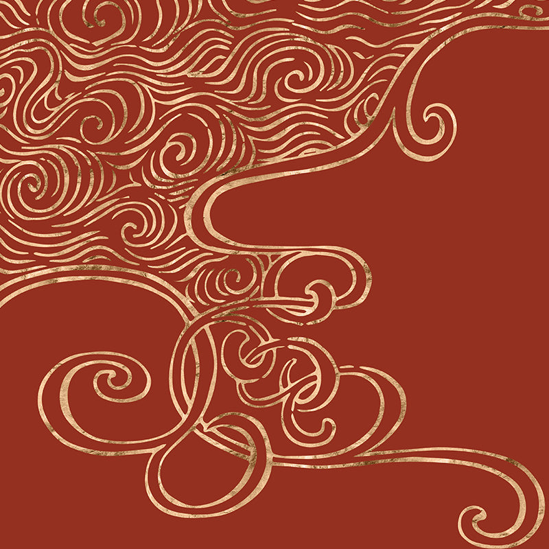 Non-Woven Home Decor Mural Wallpaper Modern Clouding Pattern Wall Covering, Customised Clearhalo 'Wall Decor' 'Wall Mural' 1957194