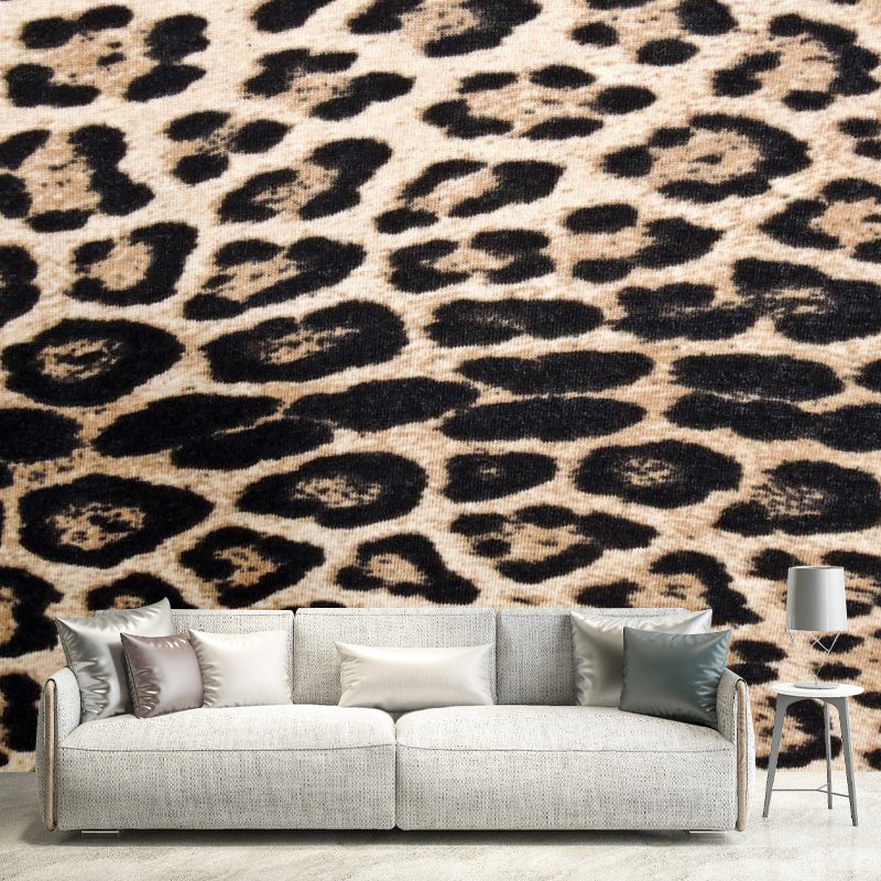 Soft Color Animal Skin Mural Decal Stain Resistant Contemporary Study Room Wall Covering Brown Clearhalo 'Wall Decor' 'Wall Mural' 1957216