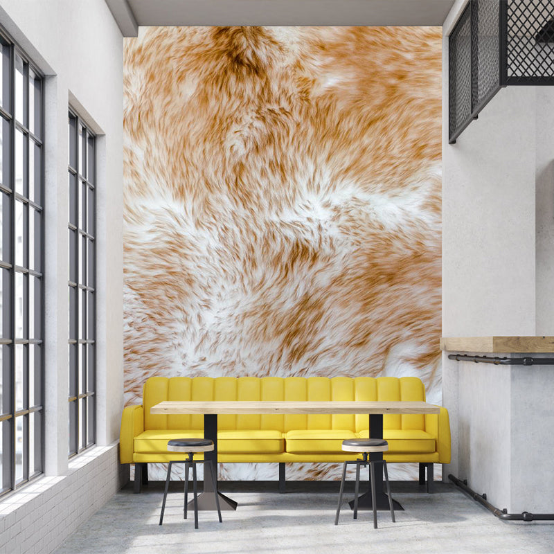 Soft Color Animal Skin Mural Decal Stain Resistant Contemporary Study Room Wall Covering Light Brown Clearhalo 'Wall Decor' 'Wall Mural' 1957221