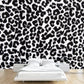 Pastel Color Leopard Print Mural Wallpaper Modern Stain-Proof Wall Decor for Rest Room Black Clearhalo 'Wall Decor' 'Wall Mural' 1957231