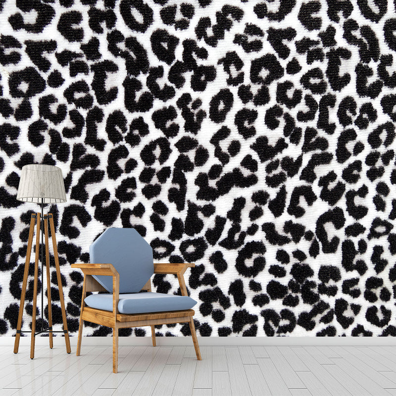 Pastel Color Leopard Print Mural Wallpaper Modern Stain-Proof Wall Decor for Rest Room Clearhalo 'Wall Decor' 'Wall Mural' 1957232