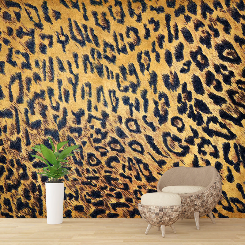 Pastel Color Leopard Print Mural Wallpaper Modern Stain-Proof Wall Decor for Rest Room Clearhalo 'Wall Decor' 'Wall Mural' 1957238