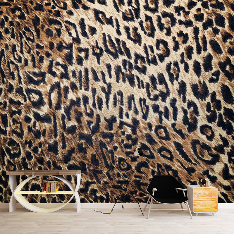 Pastel Color Leopard Print Mural Wallpaper Modern Stain-Proof Wall Decor for Rest Room Clearhalo 'Wall Decor' 'Wall Mural' 1957242
