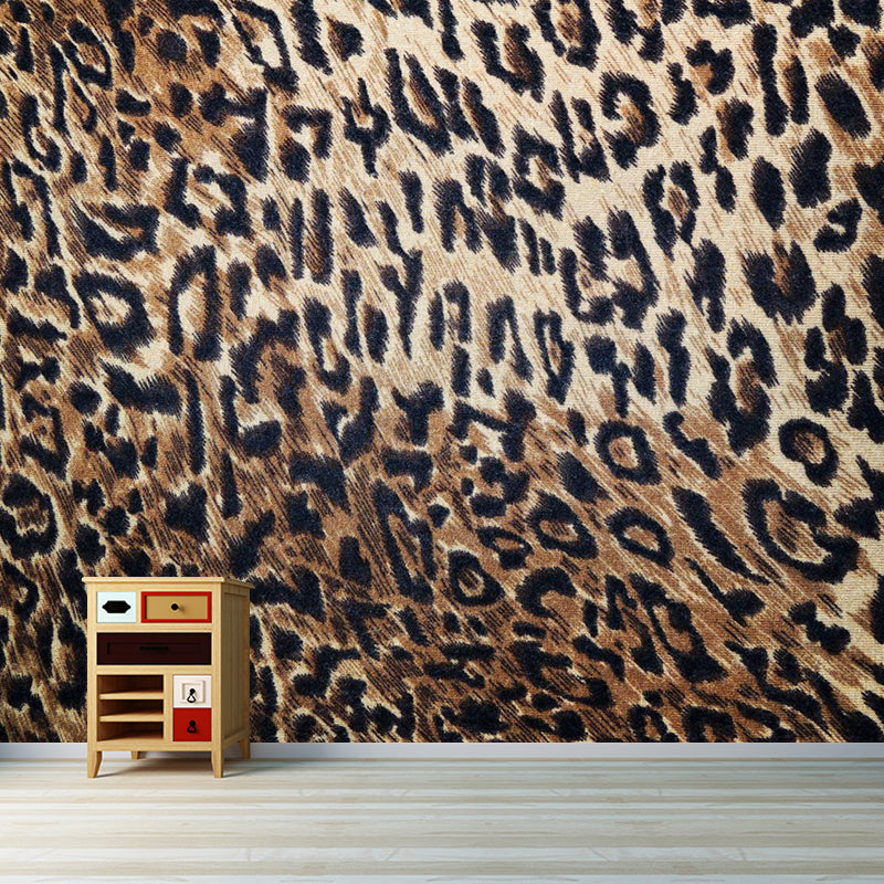 Pastel Color Leopard Print Mural Wallpaper Modern Stain-Proof Wall Decor for Rest Room Clearhalo 'Wall Decor' 'Wall Mural' 1957243