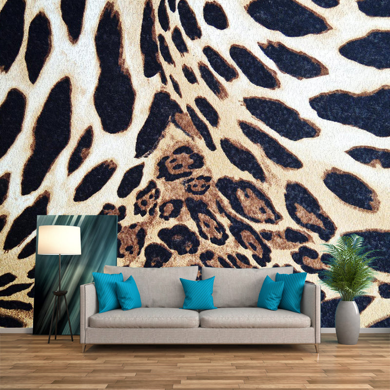 Pastel Color Leopard Print Mural Wallpaper Modern Stain-Proof Wall Decor for Rest Room Clearhalo 'Wall Decor' 'Wall Mural' 1957248