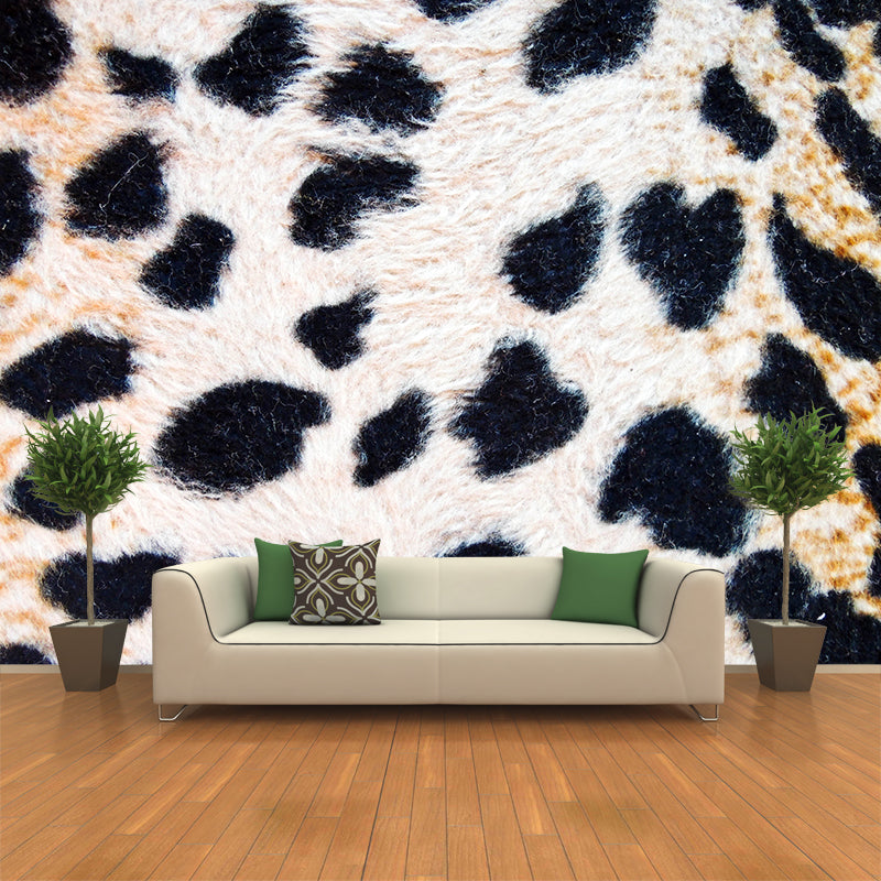 Pastel Color Leopard Print Mural Wallpaper Modern Stain-Proof Wall Decor for Rest Room Light Brown Clearhalo 'Wall Decor' 'Wall Mural' 1957251