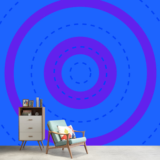 Novel Geometric Pattern Wall Mural Modern Non-Woven Textured Wall Decor in Soft Color