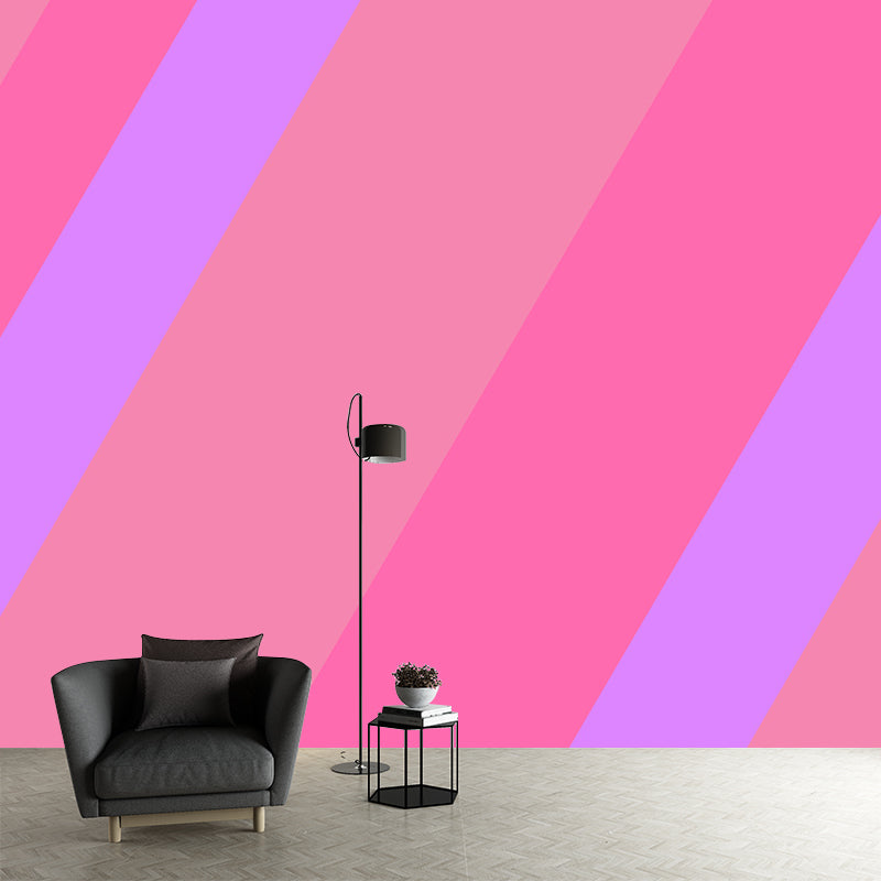 Extra Large Geometry Mural Light Color Non-Woven Wall Art for Home Decor, Customised Clearhalo 'Wall Decor' 'Wall Mural' 1957358