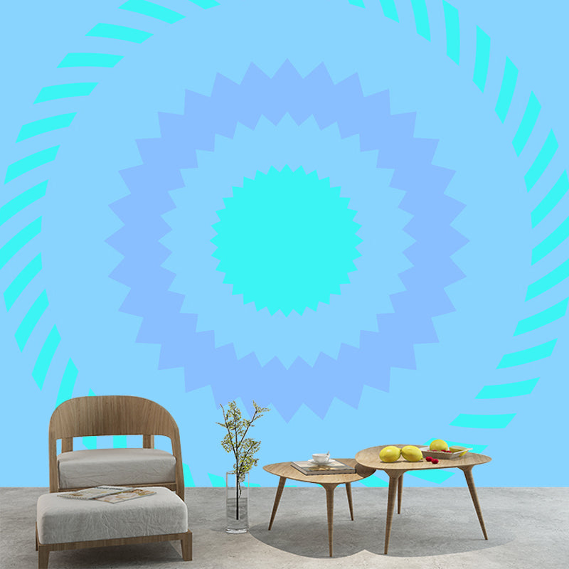 Extra Large Geometry Mural Light Color Non-Woven Wall Art for Home Decor, Customised Clearhalo 'Wall Decor' 'Wall Mural' 1957367