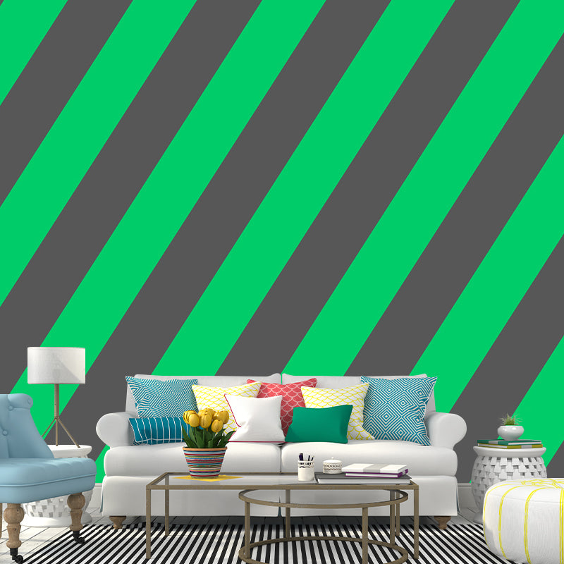 Extra Large Geometry Mural Light Color Non-Woven Wall Art for Home Decor, Customised Clearhalo 'Wall Decor' 'Wall Mural' 1957378