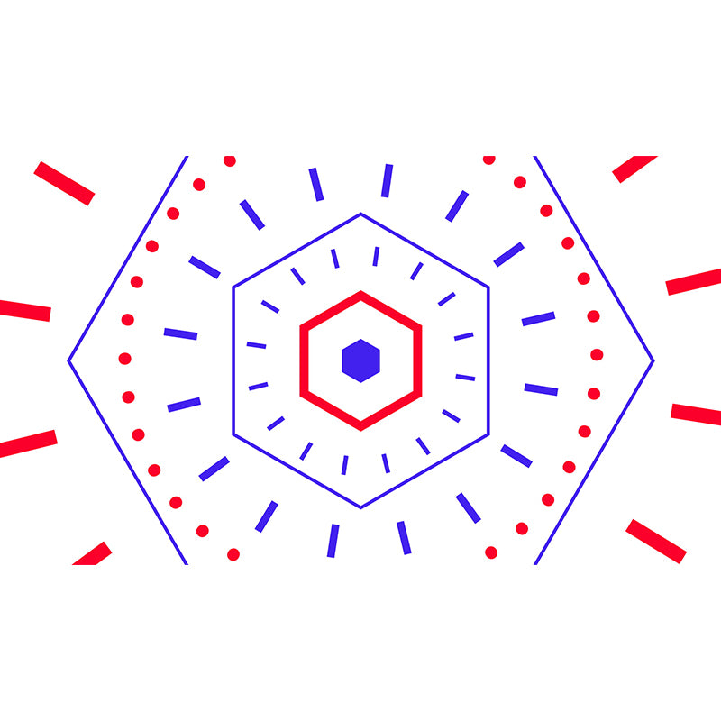 Huge Stylish Graphic Wall Mural Boys Room Geometry Wall Art in Pastel Color, Stain-Proofing Clearhalo 'Wall Decor' 'Wall Mural' 1957384