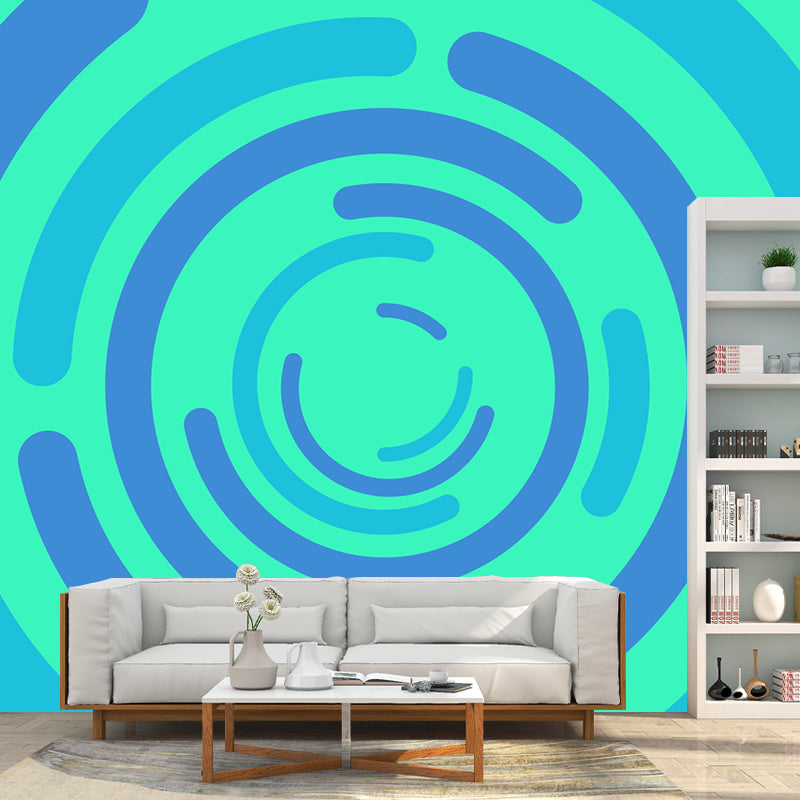 Huge Stylish Graphic Wall Mural Boys Room Geometry Wall Art in Pastel Color, Stain-Proofing Clearhalo 'Wall Decor' 'Wall Mural' 1957392