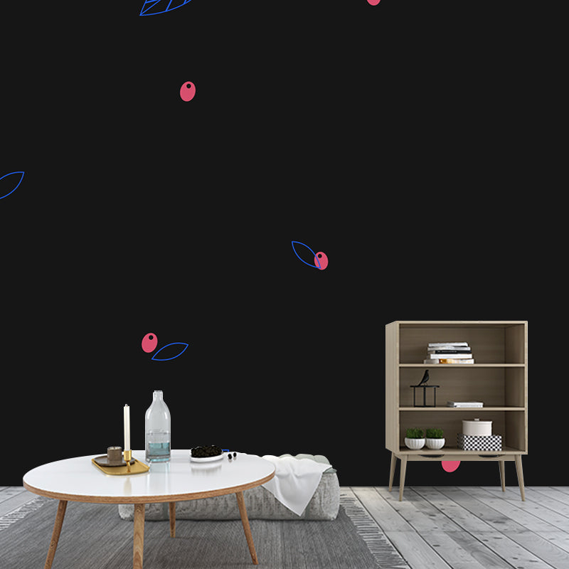 Fashionable Print Mural Decal Geometry Non-Woven Textured Wall Covering in Soft Color Clearhalo 'Wall Decor' 'Wall Mural' 1957423
