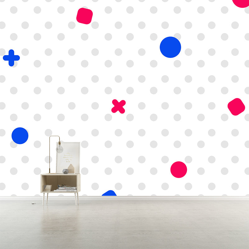 Fancy Geometric Pattern Mural Wallpaper Modern Non-Woven Wall Decor, Made to Measure Clearhalo 'Wall Decor' 'Wall Mural' 1957443