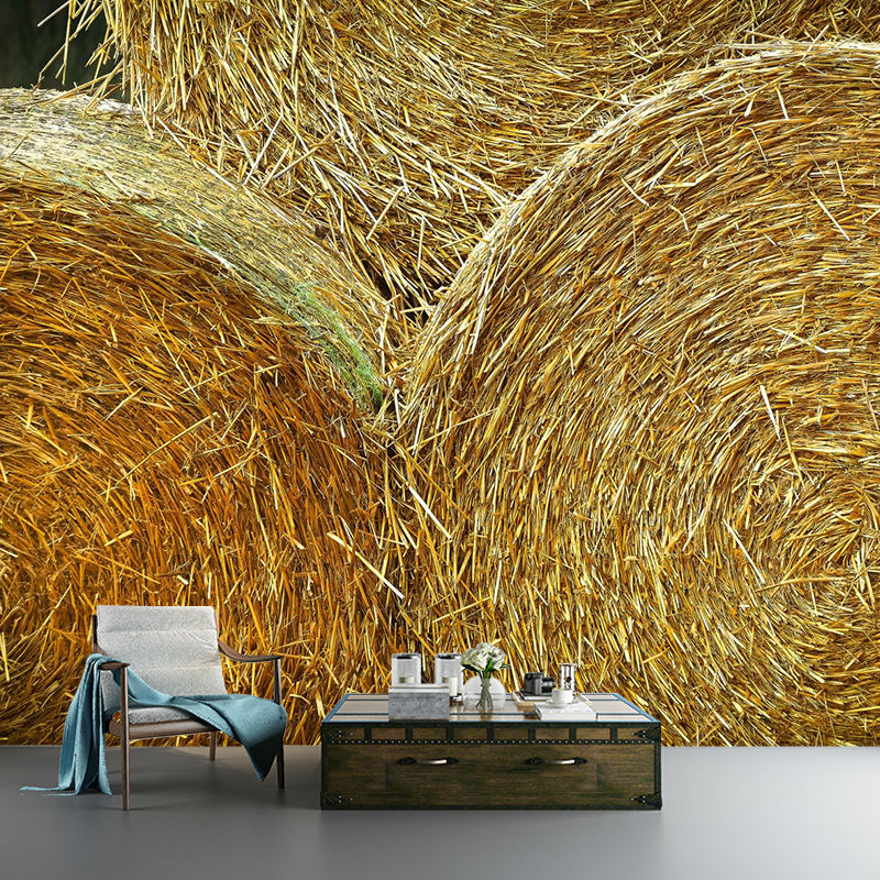 Modern Wheat Field Mural Decal Light Color Stain-Proofing Wall Decor for Sitting Room Clearhalo 'Wall Decor' 'Wall Mural' 1957508