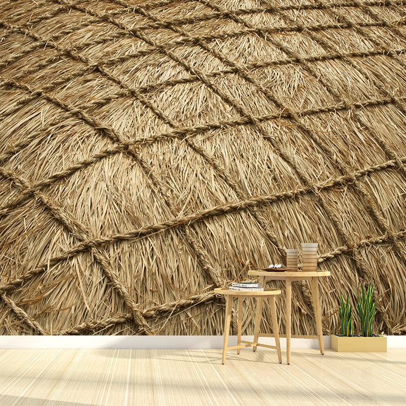 Contemporary Photo Wheat Field Mural Soft Color Stain Resistant Wall Art for Dining Room Clearhalo 'Wall Decor' 'Wall Mural' 1957554