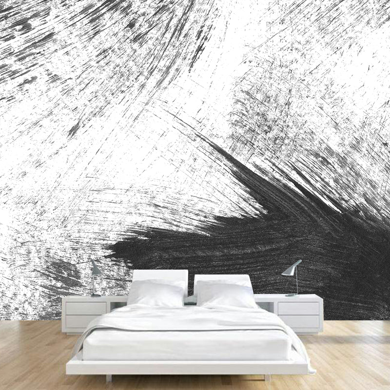 Stain Resistant Brush Stroke Mural Decal Non-Woven Modern Wall Decor for Sitting Room Clearhalo 'Wall Decor' 'Wall Mural' 1957658