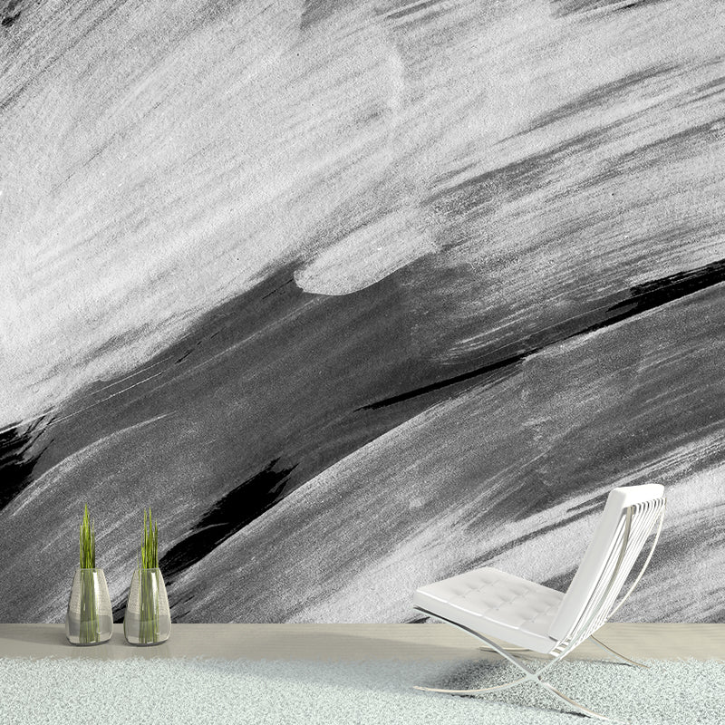 Stain Resistant Brush Stroke Mural Decal Non-Woven Modern Wall Decor for Sitting Room Clearhalo 'Wall Decor' 'Wall Mural' 1957663