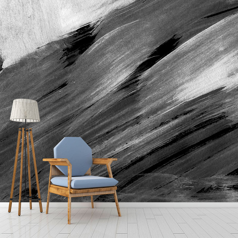 Stain Resistant Brush Stroke Mural Decal Non-Woven Modern Wall Decor for Sitting Room Clearhalo 'Wall Decor' 'Wall Mural' 1957668