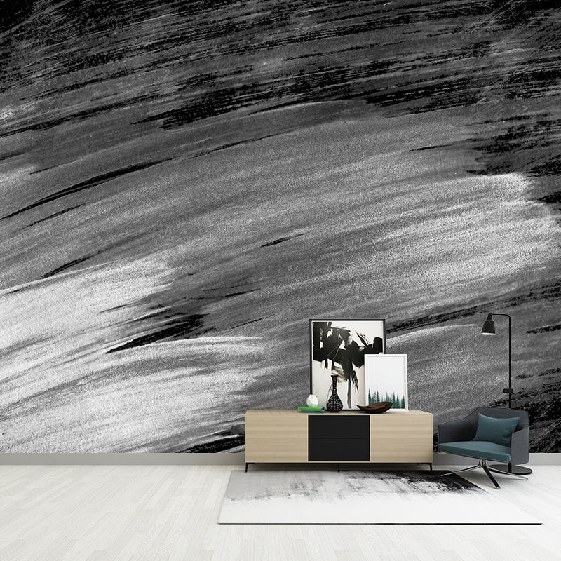 Stain Resistant Brush Stroke Mural Decal Non-Woven Modern Wall Decor for Sitting Room Clearhalo 'Wall Decor' 'Wall Mural' 1957674