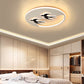 Animal 2-Bird Flush Mount Light Acrylic Energy-Saving LED Ceiling Lamp for Boys Girls Bedroom White Warm Clearhalo 'Ceiling Lights' 'Close To Ceiling Lights' 'Close to ceiling' 'Flush mount' Lighting' 195769