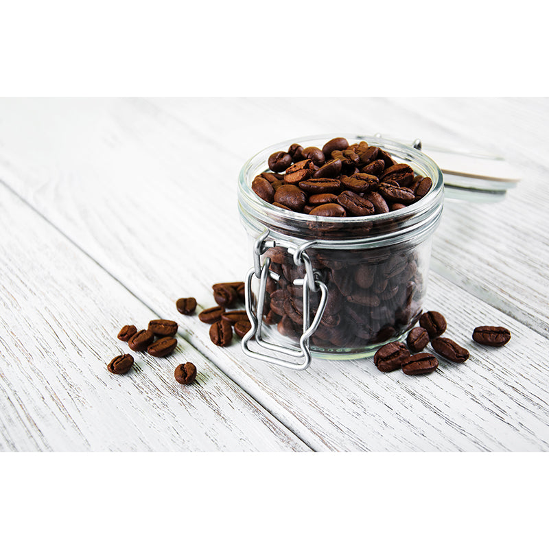 Full Size Photography Modern Mural Wallpaper with Coffee Bean Graphic in Soft Color Clearhalo 'Wall Decor' 'Wall Mural' 1957840