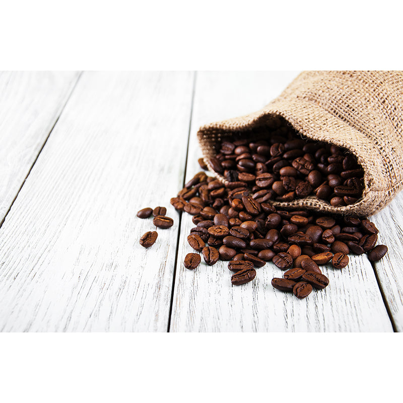 Full Size Photography Modern Mural Wallpaper with Coffee Bean Graphic in Soft Color Clearhalo 'Wall Decor' 'Wall Mural' 1957845