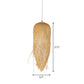 Rustic Fringe Pendant Light Rattan 6"/10"/18" Wide Single-Bulb Dining Room Hanging Lamp in Beige Clearhalo 'Ceiling Lights' 'Modern Pendants' 'Modern' 'Pendant Lights' 'Pendants' Lighting' 1958027