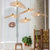 Chinese Style 1/3/6-Light Pendulum Light Beige Lotus Leaf Pendant Lighting with Bamboo Shade, 14"/16.5"/19.5" Wide 1 Beige 14" Clearhalo 'Ceiling Lights' 'Modern Pendants' 'Modern' 'Pendant Lights' 'Pendants' Lighting' 1958065
