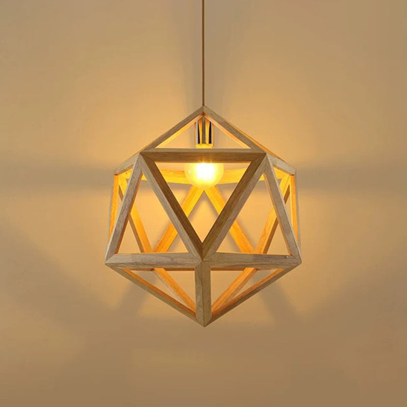 Globe/Oval/Pumpkin Bamboo Pendant Light Modern 1-Light Beige Suspended Lighting Fixture over Dining Table Clearhalo 'Ceiling Lights' 'Modern Pendants' 'Modern' 'Pendant Lights' 'Pendants' Lighting' 1958119
