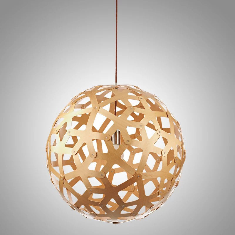 Globe/Oval/Pumpkin Bamboo Pendant Light Modern 1-Light Beige Suspended Lighting Fixture over Dining Table Clearhalo 'Ceiling Lights' 'Modern Pendants' 'Modern' 'Pendant Lights' 'Pendants' Lighting' 1958131